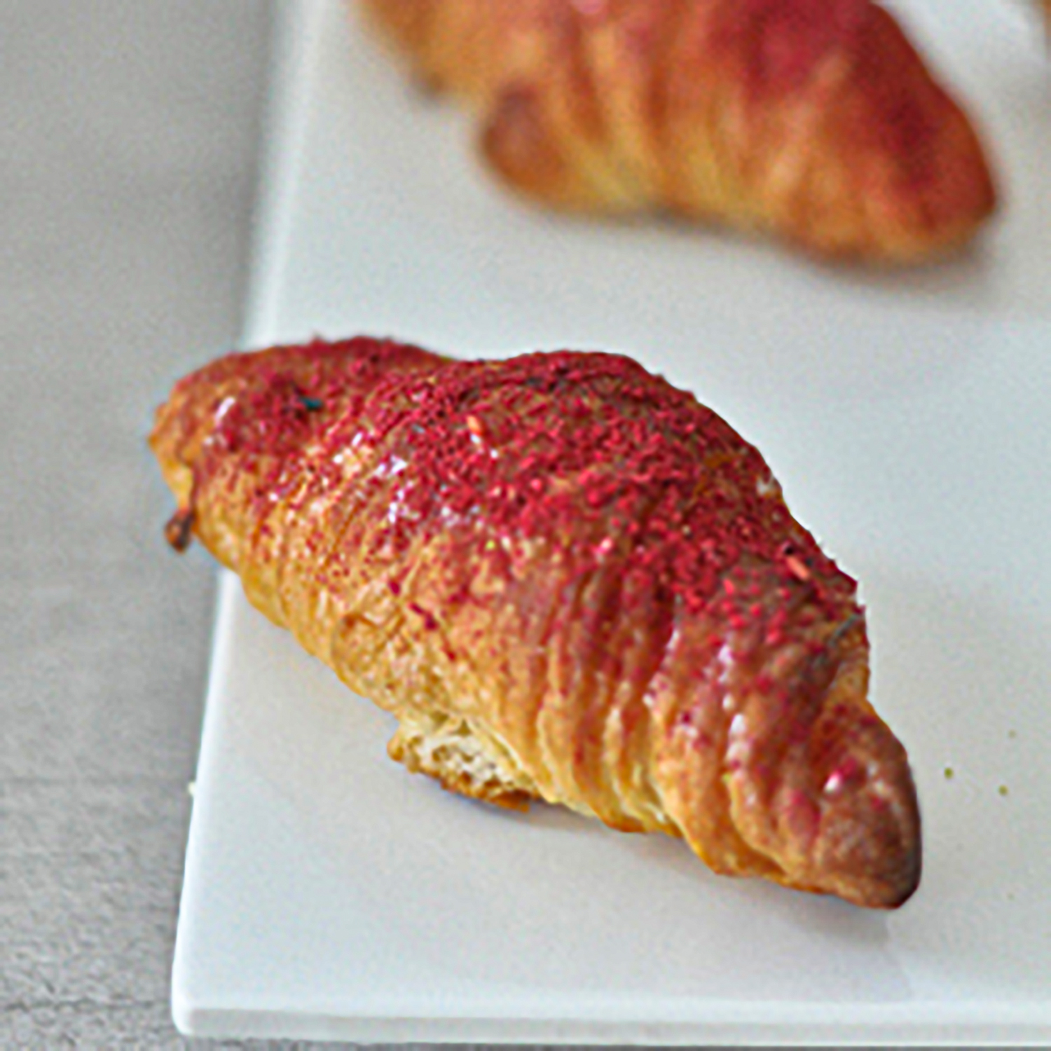 Raspberry Redvelvet Croissants